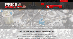 Desktop Screenshot of priceautorepair.net